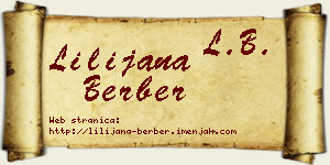 Lilijana Berber vizit kartica